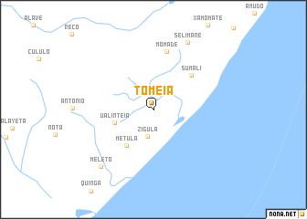 map of Tomeia