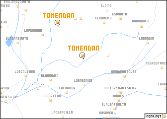 map of Tomendán