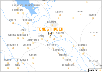 map of Tomeştii Vechi