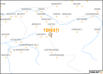 map of Tomeşti