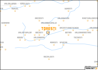 map of Tomeşti