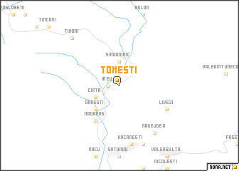 map of Tomeşti