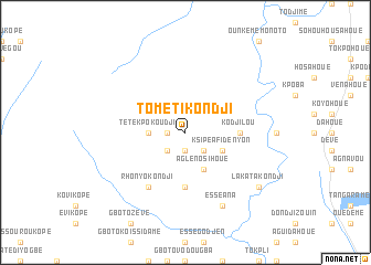 map of Tométikondji