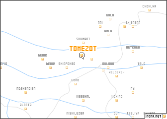 map of Tʼomezot