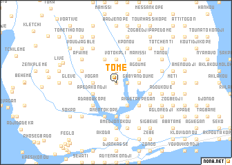 map of Tomé