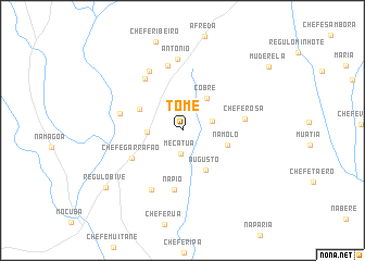 map of Tomé
