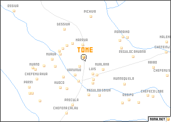 map of Tomé