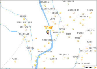 map of Tomé