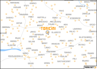 map of Tomićini