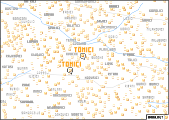 map of Tomići