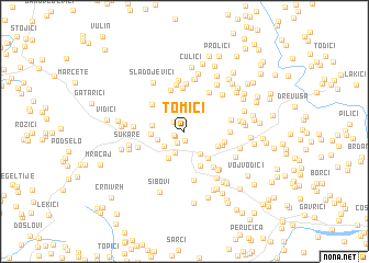 map of Tomići