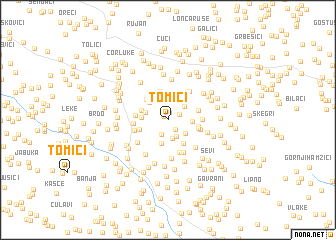 map of Tomići