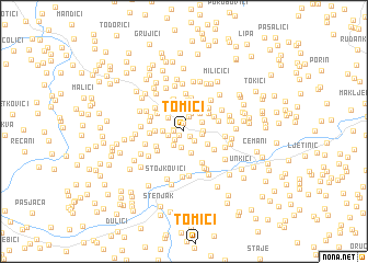 map of Tomići