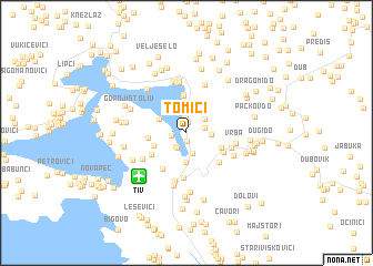 map of Tomići