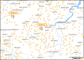 map of Tomići