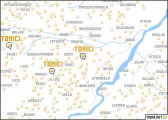 map of Tomići