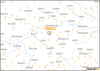 map of Tomići