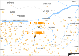 map of Tomić Mahala