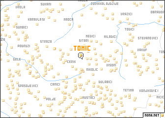 map of Tomić