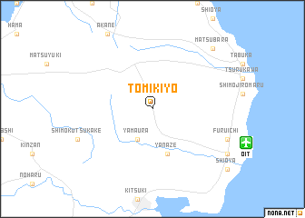 map of Tomikiyo