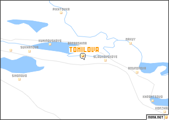 map of Tomilova