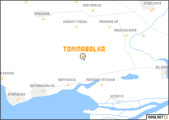 map of Tomina Balka