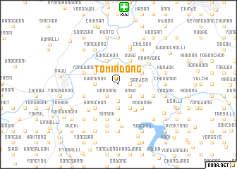 map of Tomin-dong