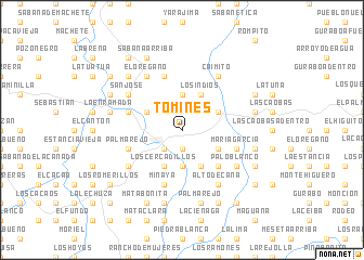 map of Tomines