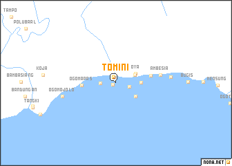 map of Tomini