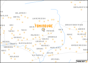 map of Tominovac