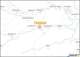 map of Tomioka