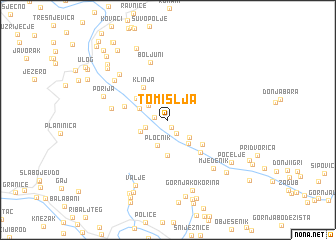 map of Tomišlja