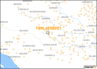 map of Tomljenovići