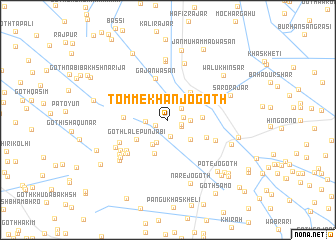 map of Tomme Khān Jo Goth