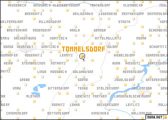 map of Tömmelsdorf