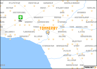 map of Tømmerby