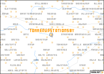 map of Tommerup Stationsby