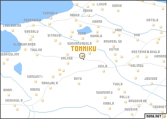map of Tõmmiku