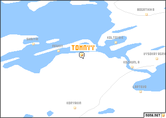 map of Tomnyy