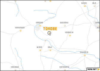 map of Tomobe