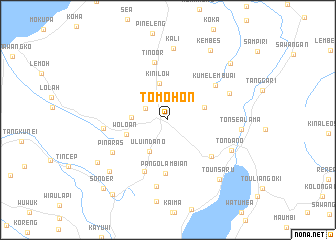 map of Tomohon