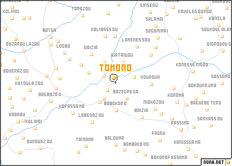 map of Tomono