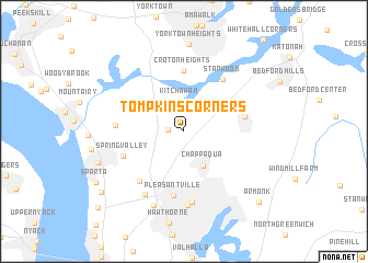 map of Tompkins Corners