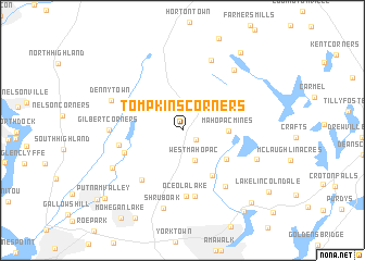 map of Tompkins Corners
