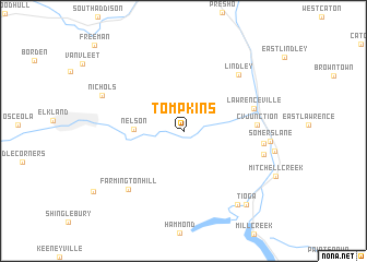 map of Tompkins