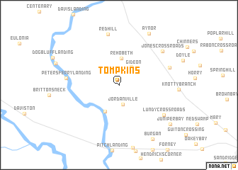 map of Tompkins