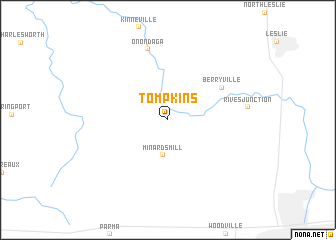 map of Tompkins