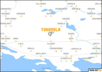 map of Tomppola