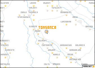 map of Tomşanca