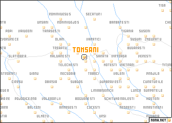 map of Tomşani